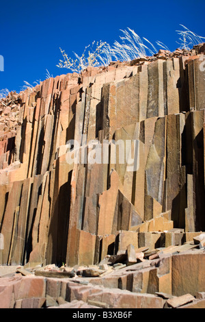 L'organo a canne nei pressi di Twyfelfontein, Damaraland, Namibia Foto Stock