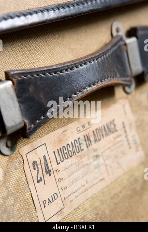 Close up Old-Fashioned valigia Foto Stock