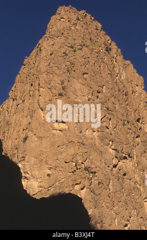 Rockface del Todra Gorge Marocco Foto Stock