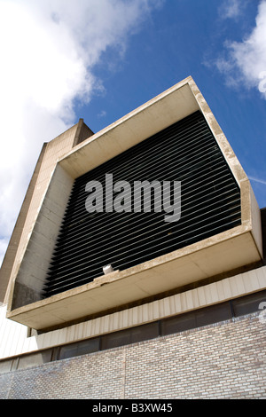 Kingsway Tunnel torre di ventilazione sotto il fiume Mersey a Seacombe, Liverpool, Foto Stock