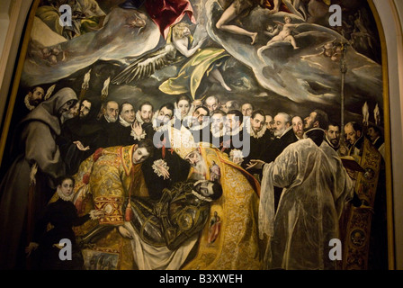 La sepoltura del Conte di Orgaz da El Greco TOLEDO Castiglia La Mancha regione SPAGNA