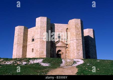 Italia, Puglia, Castel del Monte Foto Stock