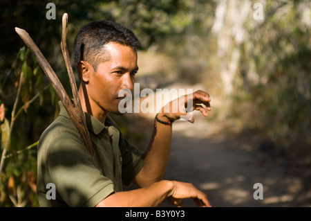 Guida nel Parco Nazionale di Komodo, Indonesia Foto Stock