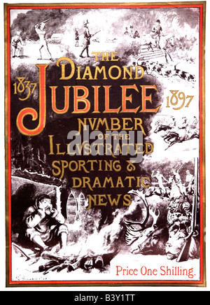 L'illustrato Sporting & drammatica News Magazine Diamond Jubilee Edition 1897 per solo uso editoriale Foto Stock