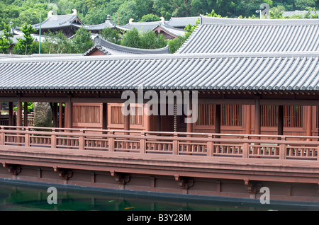 Canzone Cha Xie dalla Blue Pond in Nan Lin Garden Kowloon Hong Kong Foto Stock