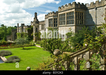 Haddon,,medievale manor Foto Stock