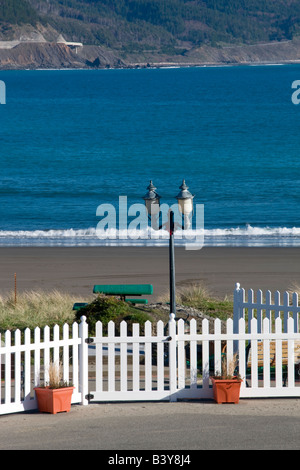 Piccolo memoriale al Port Orford in memoria di coloro che sono morti in mare Foto Stock