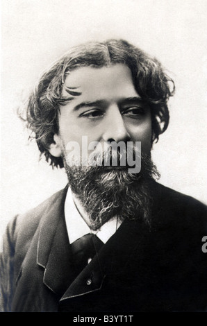 Daudet, Alphonse, 13.5.1840 - 16.12.1897, autore/scrittore francese, ritratto, fotografia, circa 1875, Foto Stock