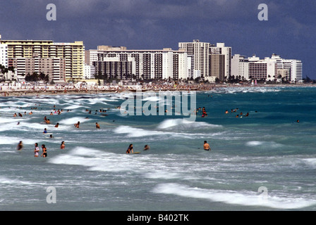 Geografia / viaggio, Stati Uniti, Florida, Miami, Miami Beach, vacanze, vacanze, vacanza, spiaggia, Foto Stock