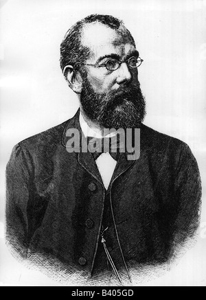 Koch, Robert, 11.12.1843 - 27.5.1910, scienziato tedesco (medico), ritratto, incisione, 19th secolo, Foto Stock
