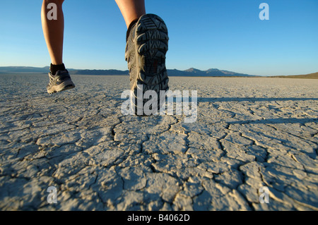 Guida del Black Rock Desert playa, Nevada, STATI UNITI D'AMERICA Foto Stock