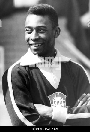 Pele (nome di nascita: Edson Arantes do Nascimento), * 23.10.1940, atleta brasiliano (calcio), mezza lunghezza, 10.6.1967, Foto Stock
