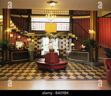 La lobby di Atlanta Hotel in Bangkok. Foto Stock