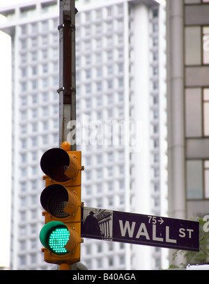 Stati Uniti, New York Wall Street, stock exchange Foto Stock