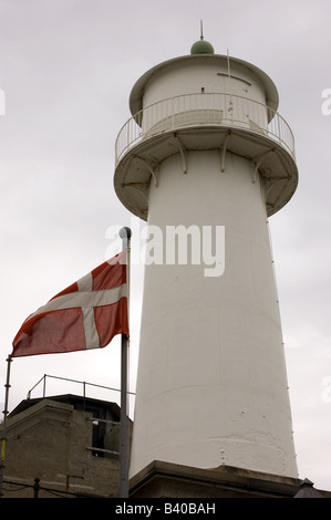 Faro del mare Trekroner Fort Foto Stock