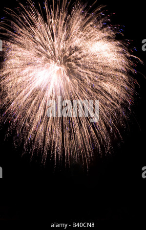 Fuochi d'artificio di Montreal Canada Quebec Foto Stock