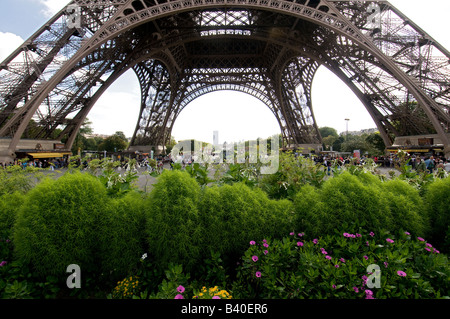 La Torre Eiffel a Parigi Foto Stock