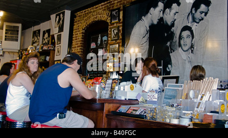 Sun Studio cafe Memphis Tennessee Foto Stock