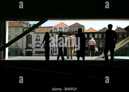 Casa da Música, grande sala concerti spazio nel Porto, Portogallo. Foto Stock