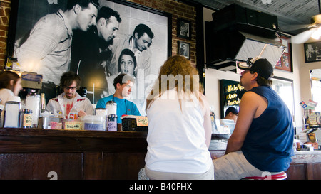 Sun Studio cafe Memphis Tennessee Foto Stock