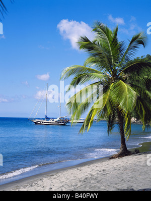 Anse Chastenet beach, Soufriere, St. Lucia, Caraibi, West Indies Foto Stock