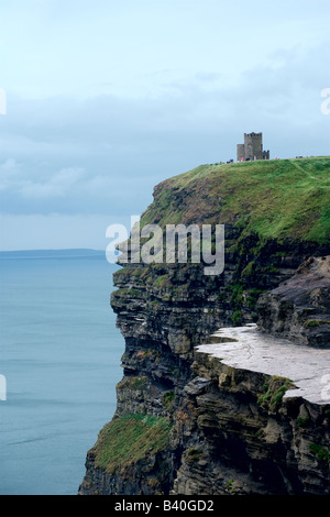 A nord-ovest della vista delle scogliere di Moher, Co Clare, Irlanda Foto Stock