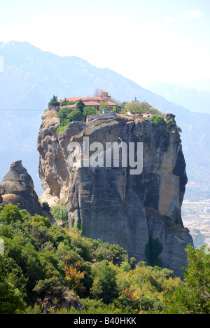 Il Santo Monastero di grande Meteoron, Meteora, Kalampaka, Trikala, Tessaglia, Grecia Foto Stock