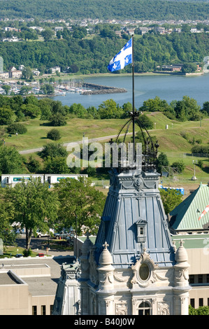 Quebec City vista aerea della vecchia skyline Canada Foto Stock