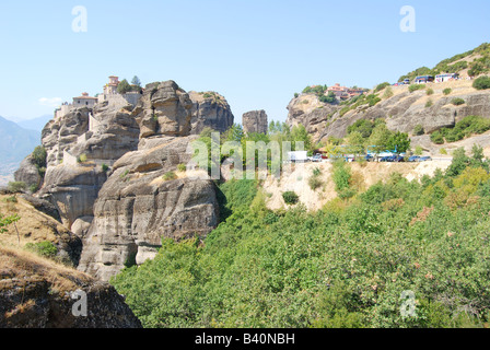 Varlaam Monastero, Meteora, Kalampaka, Trikala, Tessaglia, Grecia Foto Stock