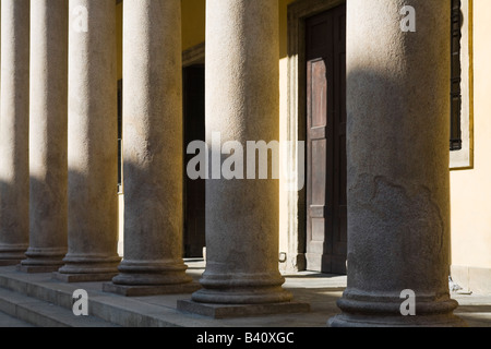 Le colonne del Teatro Regio di Parma, Italia Foto Stock