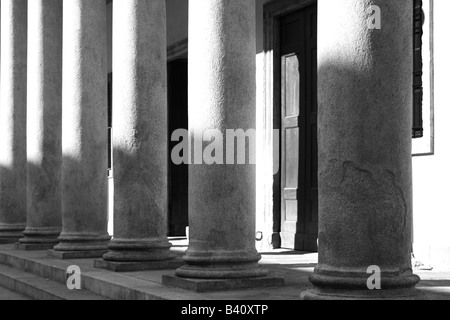 Le colonne del Teatro Regio di Parma, Italia Foto Stock