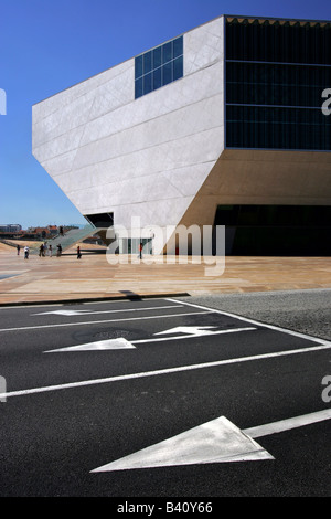 Casa da Música, grande sala concerti spazio nel Porto, Portogallo. Foto Stock