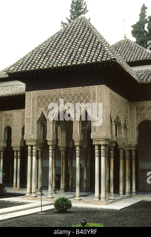 Geografia / viaggio, Spagna, Granada, Alhambra, campo del leone, padiglione, UNESCO, Patrimonio dell'Umanità, , Foto Stock