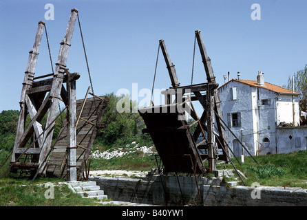 Geografia / viaggi, Francia, Arles, ponti, Van Gogh-bridge per visualizzare, in Provenza Foto Stock