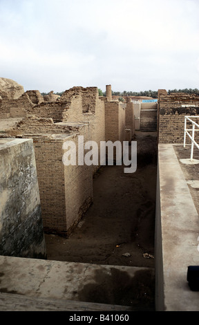 Geografia / viaggio, Iraq, Babilonia, porta di Ishtar, parte inferiore, scavi, scavi, Foto Stock