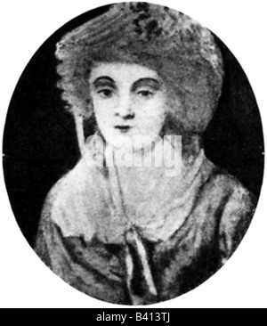 Guges, Olympe de, 7.5.1748 - 3.11.1793, rivoluzionario francese, femminista, ritratto, 1784, Marie Gouze, Olimpia, Olympia, Francia, autore, scrittore, , Foto Stock