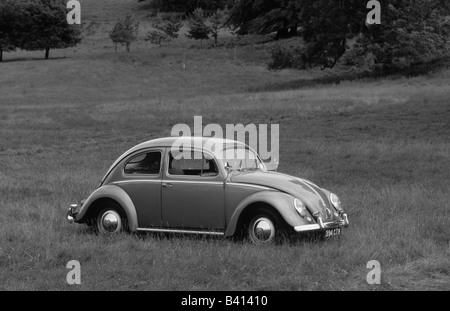 Volkswagen maggiolino 1200 del 1955. In auto retrò classico Foto Stock