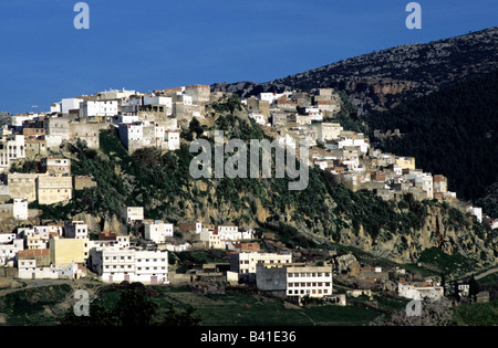 Geografia / viaggi, Marocco, Moulay Idriss, guardare la città santa Foto Stock