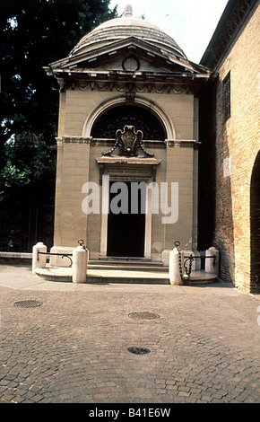 Dante, Alighieri, 1265 - 14.9.1321, poeta italiano, sua tomba, Ravenna, Italia, Foto Stock