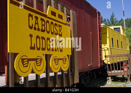 "Hobo Inn' Mount Rainier Railroad pranzo treno società Elba Washington WA USA Foto Stock