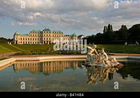 Oberes Belvedere Vienna Austria Foto Stock