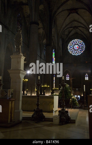 Església de Santa Maria del Pi; la chiesa di Santa Maria del Pino Barcellona Spagna Foto Stock