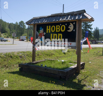 "Hobo Inn' Mount Rainier Railroad pranzo treno società Elba Washington WA USA Foto Stock