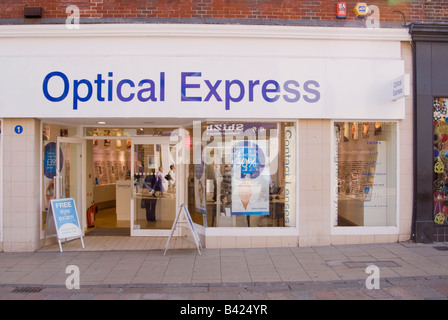 Express ottica ottici di Norwich, Norfolk, Regno Unito Foto Stock