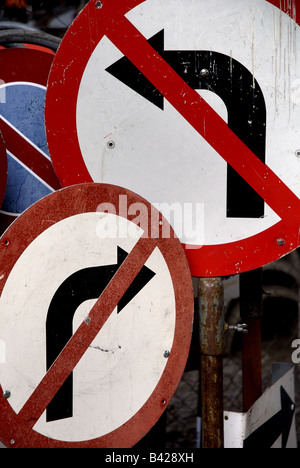 Nulla di volta. Vecchio arrugginito segni. Foto Stock