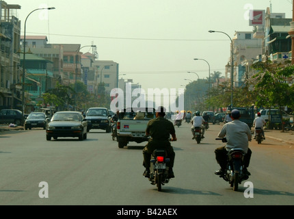 Scena di strada, Phonm Penh Cambogia Foto Stock