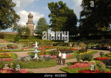 La Dingle nella cava motivi Shrewsbury Shropshire Foto Stock