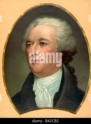 Alexander Hamilton nato 1751 morì 1804 Foto Stock