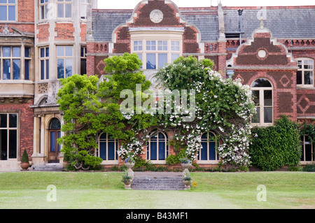 A ovest di elevazione di dettaglio Sandringham House , Sandingham, Norfolk, Inghilterra Foto Stock