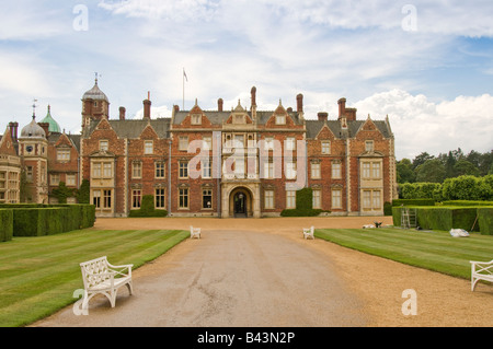 Oriente dettaglio di elevazione di Sandringham House , Sandingham, Norfolk, Inghilterra Foto Stock